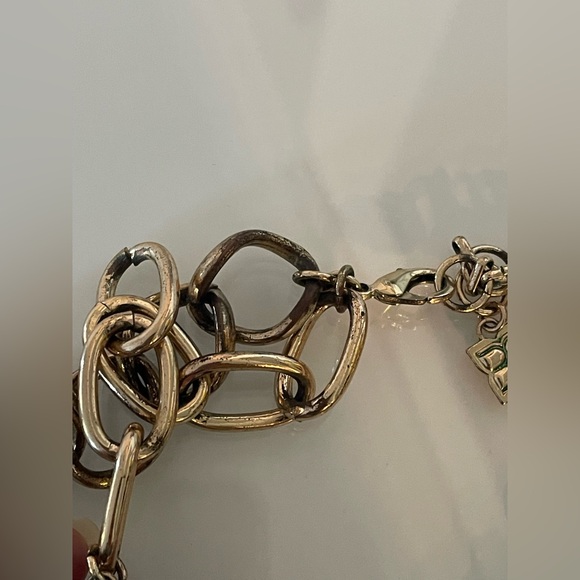 Statement Green BCBG necklace with Gold Hardware - Picture 11 of 12